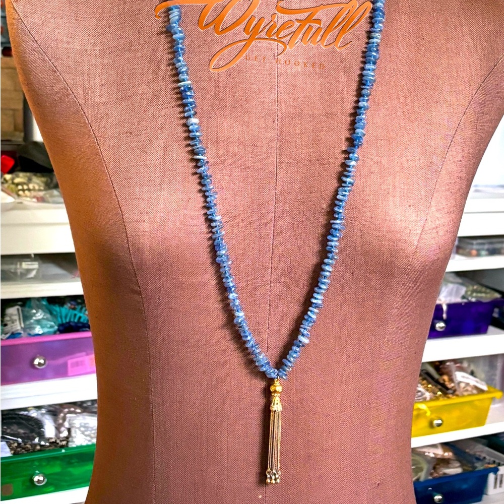 Jen Stock Brand Gemstone Chip Necklace